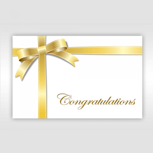 CONGRATULATIONS